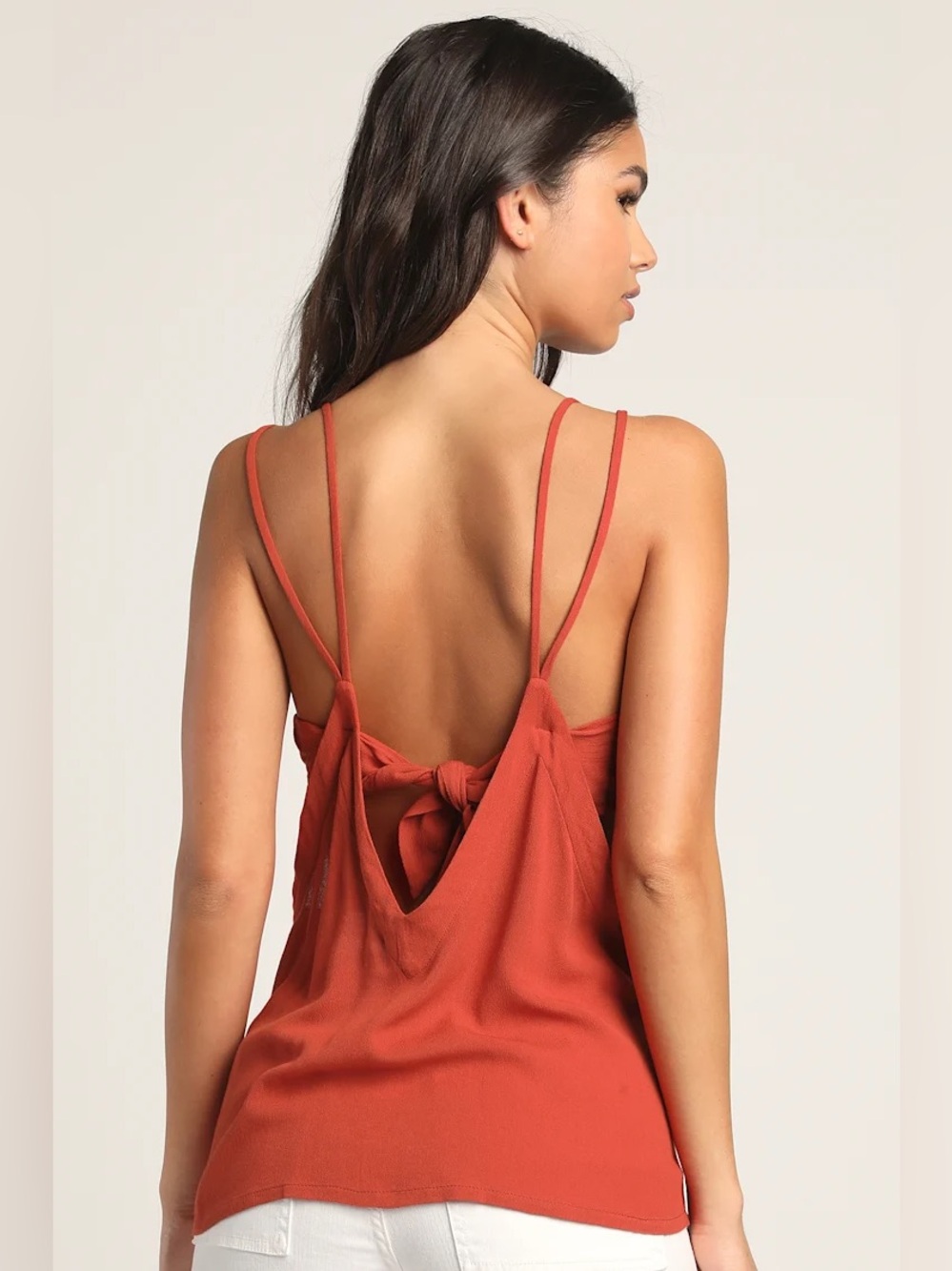 Lulu’s Adrift tank top - rust - sz small